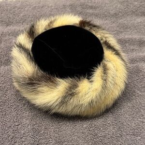 Mr Charles Faux Fur Trimmed Hat made USA